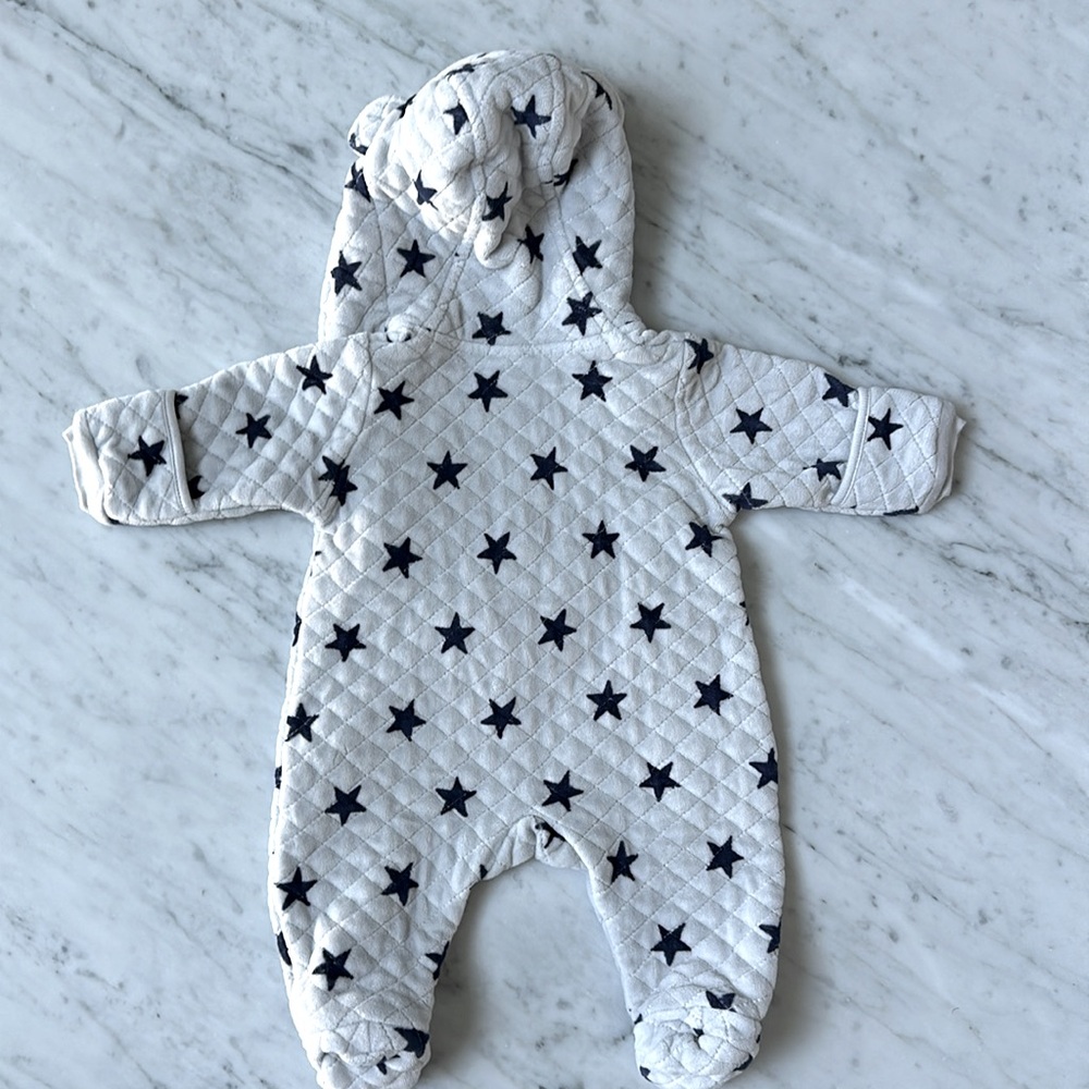 Nordstrom Baby Star Bunting Coat Hooded for Boy or Girl - Picture 3 of 3